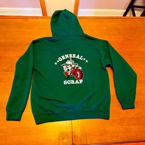 Vintage Jerzees Embroidered Large Embroidered Hoodie Sweatshirt